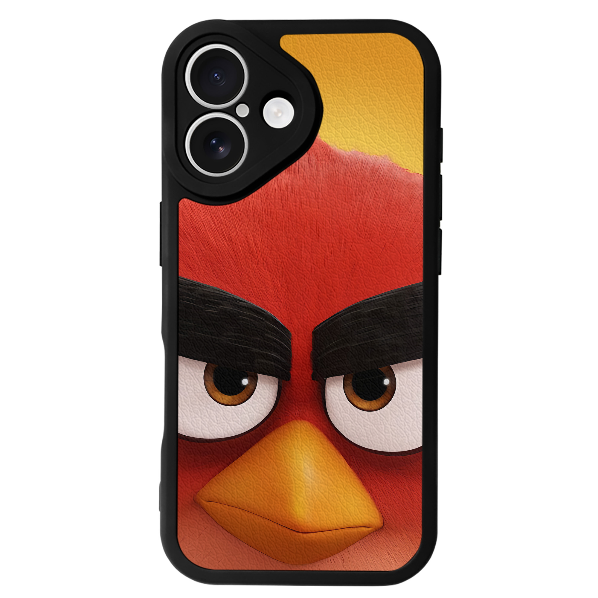 （画像用） Angry Birds アングリーバード 【iPhone 16シリーズ対応】シリコンスマホケース（レザー調） 材質：シリコン